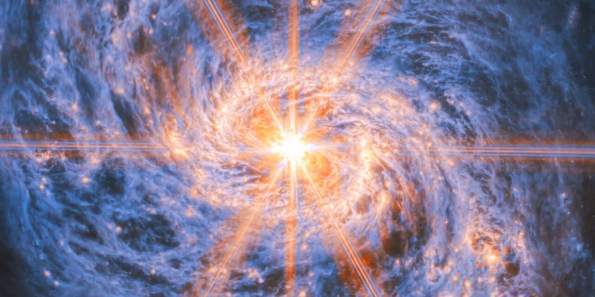 NASA詹姆斯·韦伯望远镜揭示螺旋星系M77的明亮核心