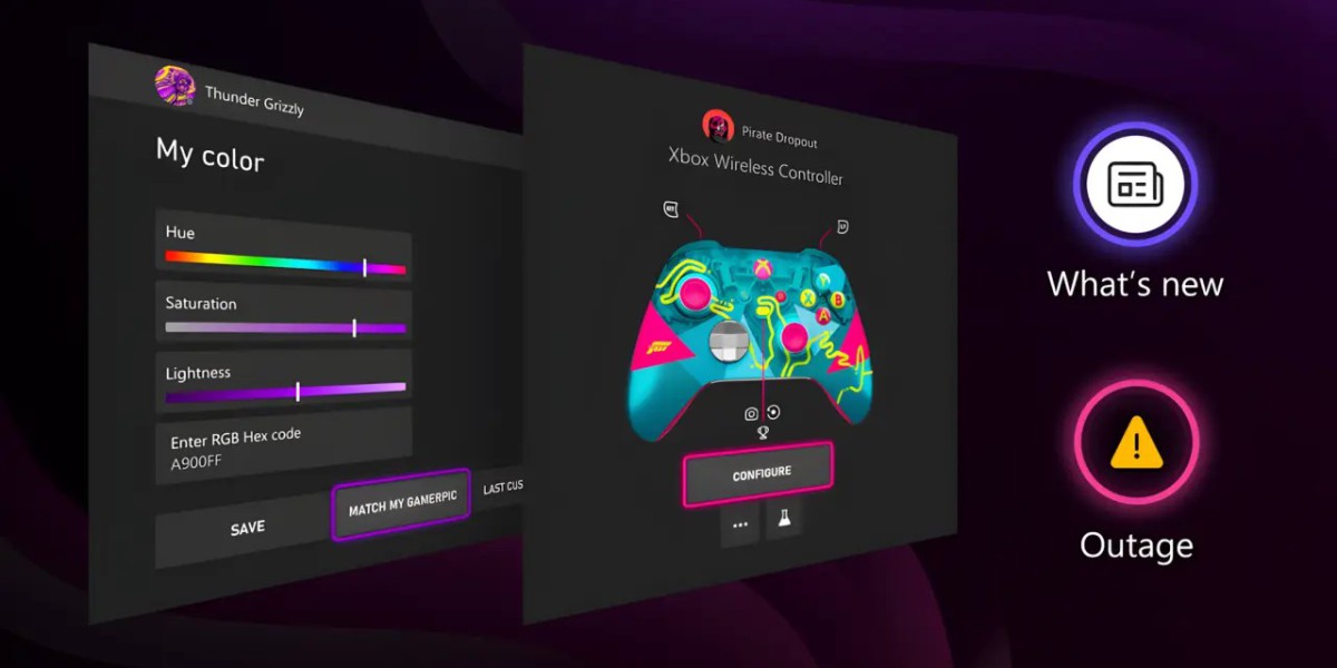 微软 XBOX 开测新特性：显示手柄图像、支持输入色码精确选色